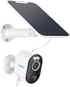 Reolink Argus 3 Pro Wireless Outdoor Security Cameras with Night Vision and 2K video resolution, color night vision, and solar-powered option for outdoor home monitoring